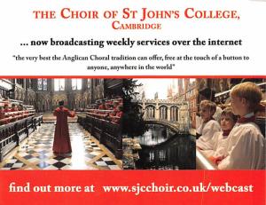The Choir in St John's College Chapel - Cambridge
