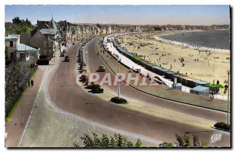 Old Postcard La Baule The Beach and the Embankment