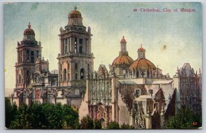 Mexico City Cathedral Mexico UNP DB Postcard K8