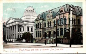Postcard Courthouse and Hall of Records in San Jose, California~138608