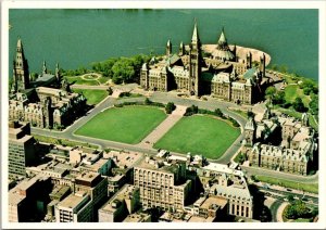 Canada Ottawa Birds Eye View Of Parliament Buildings