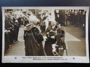 State Visit (2) of PRESIDENT M.GASTON DOUMERGUE c1927 Original Pathe News Old PC