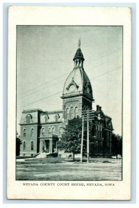 c1910s Nevada County Court House, Nevada Iowa IA Antique Unposted Postcard 