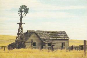 Mid Western United States Homestead with Windmill