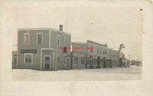 MN, Nevis, Minnesota, RPPC, Street Scene, State Bank, 1910 PM, Photo
