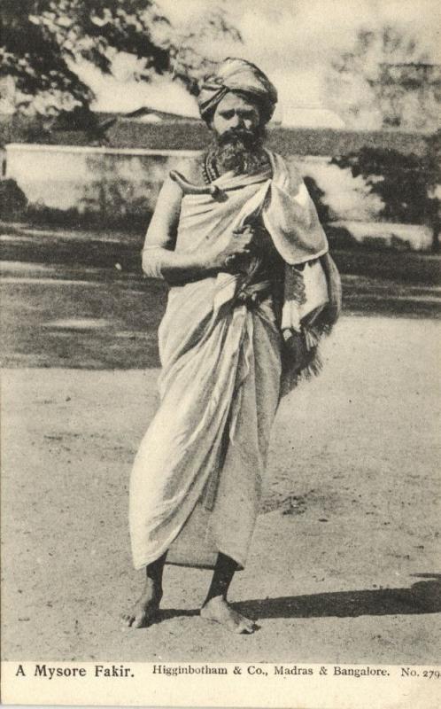 india, MYSORE, Native FAKIR FAQIR, Holy Man (1910s)