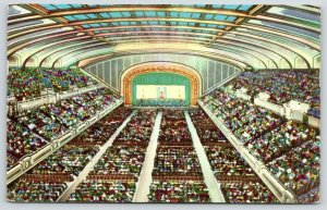 Cleveland Ohio~Packed Public Auditorium Interior~Sender Waits on Convention~1957