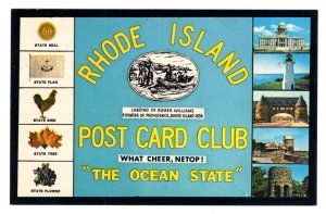 Rhode Island Post Card Club, The Ocean State, Used 1983, Deltiology