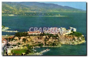 Old Postcard Principality Of Monaco Louis statue Le Rocher Cap Martin and & #...