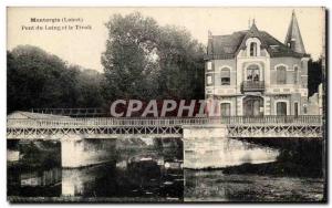 Old Postcard Montargis Pont du Loing and the Tivoli