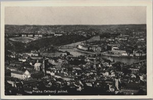 Czech Republic Prague Praha Celkovy Pohled Vintage Postcard C183