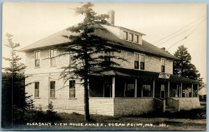 OCEAN POINT ME PLEASANT VIEW HOUSE ANNEX VINTAGE REAL PHOTO POSTCARD RPPC