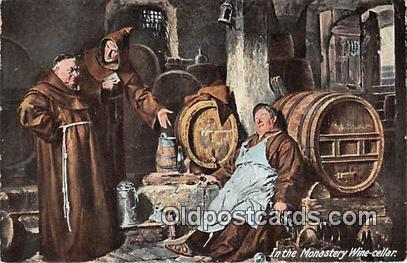 Monastery Wine Cellar  Postcards Post Cards Old Vintage Antique  Monastery Wi...