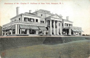 CHARLES F. HOFFMANN OF NEW YORK HOME NEWPORT RHODE ISLAND POSTCARD (c. 1910)