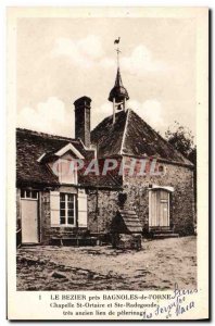 Old Postcard The Bezier near Cars L & # 39Orne Chapel St Ste Radegonde Ortair...