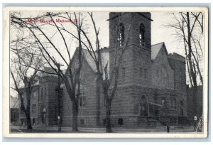 1918 Methodist Episcopal Exterior Mattoon Illinois IL Unposted Vintage Postcard