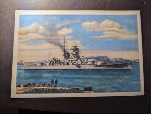 Mint Germany Naval Ship Postcard German Battleship Gneisenau