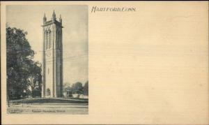 Hartford CT Keeney Memorial Tower c1900 Private Mailing Postal Card EXC COND