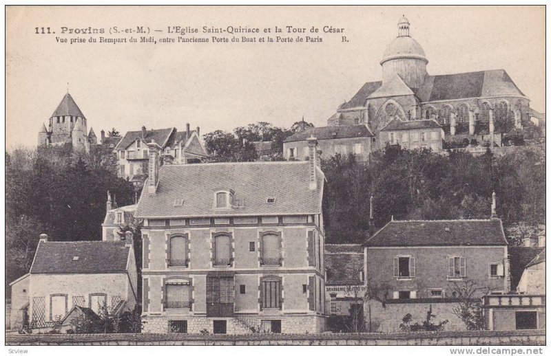 Provins, L'Eglise Saint-Quiriance et la Tour de Cesar, Seine et Marne, France...