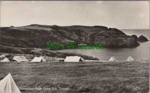 Cornwall Postcard - Tintagel, Trewethett Farm Camp Site, Cornish Camping RS35835