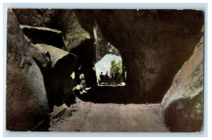 c1950s Arch Rock Yosemite Valley Railroad from Merced to Yosemite Postcard