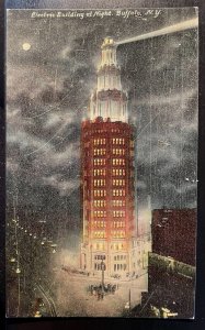 Vintage Postcard 1907-1915 Electric Building, Night, Buffalo, New York (NY)