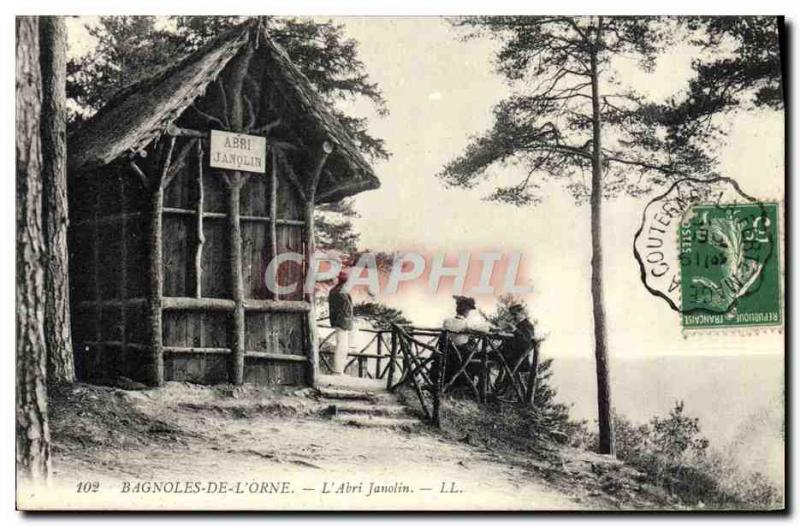 Old Postcard Bagnoles De L & # 39Orne L & # 39abri garden