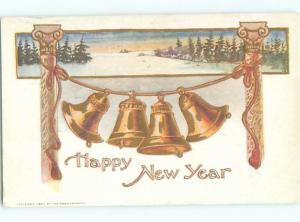 Divided-Back NEW YEAR SCENE Great Postcard AA1994