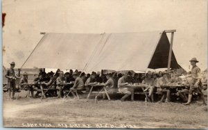 1910s Camp Edge State Camp New Jersey Sea Girt NJ RPPC Real Photo Postcard