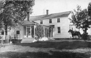 J1/ Armada Michigan RPPC Postcard c1910 Home Residence Horse 151