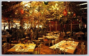 Interior~Clearwater Florida~Indoor Garden Patio Dining @ Kapok Tree Inn~Postcard