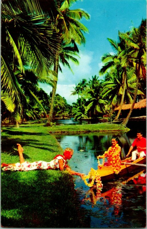 Vtg Postcard - Coco Palms Resort Hotel Kauai Hawaii Mike Roberts Color Card UNP