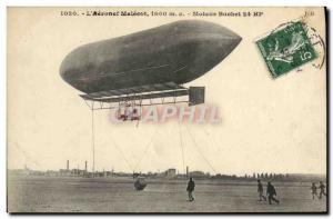 Old Postcard Jet Aviation Zeppelin Airship Aeronef Malecot Buchet Engine 24 HP