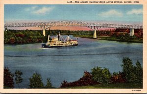 Ohio Lorain The Lorain Central High Level Bridge Curteich