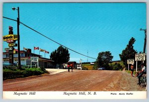 Magnetic Hill Inn, Moncton, New Brunswick, Chrome Postcard