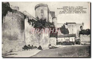 Old Postcard Loches The Dungeon Gate Poitevine Walls L & # 39Ancienne speaker...