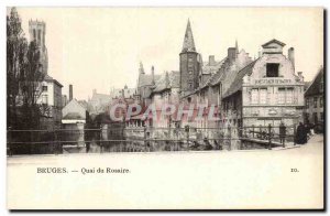 Postcard Old Bruges Quai Du Rosaire