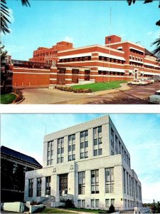 2~Postcards Jefferson City, MO Missouri PENITNETIARY~PRISON & STATE OFFICE BLDG