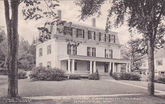 New Hampshire Hanover Chi Phi House Dartmouth College Albertype