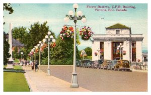 Victoria,  Flower Baskets, C.P.R. building