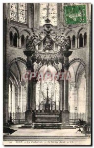 Old Postcard Sens La Cathedrale The Altar Master