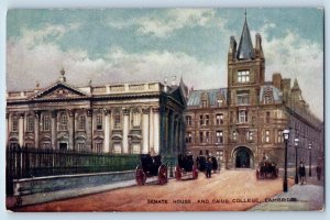 Cambridge England Postcard Senate House and Caius College c1910 Oilette Tuck Art