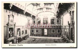 Postcard Old Windsor Castle Waterloo Chamber