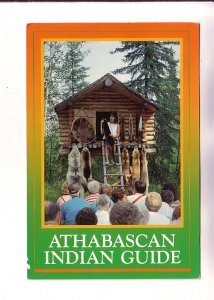 Athabascan Indian Guide Log Food Cache,  Alaska, Indigenous, Used 1994