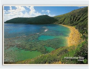 Postcard Crystal Clear Waters of Hanauma Bay Oahu Hawaii USA