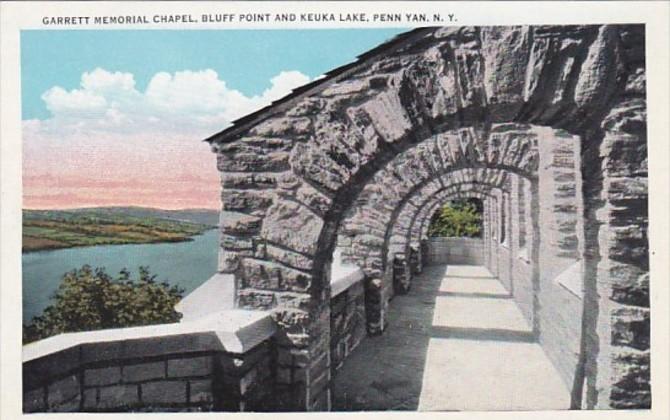 New York Penn Yann Garrett Memorial Chapel Bluff Point and Keuka Lake