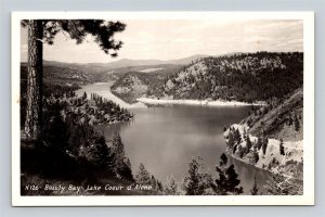 RPPC Beauty Bay Coeur d'Alene Idaho Ross Hall H-126 Real Photo Postcard