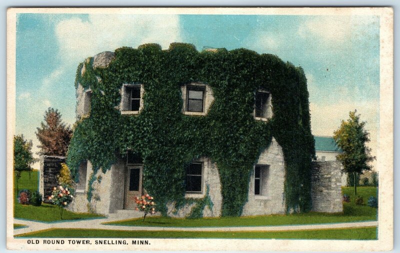 c1910s Fort Snelling, MN Old Round Tower Vine Military Outpost House Stone A274