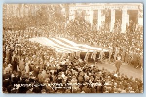 Kansas City Missouri Postcard RPPC Photo American Legion Parade Doubleday 1921