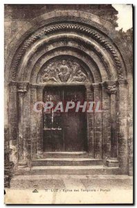 Old Postcard Luz Church Of The Templars Portal